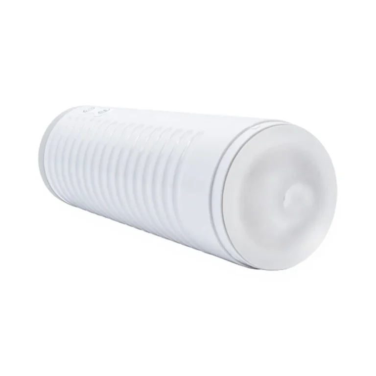 Lovense Max 2 rechargeable male masturbator on a plain background