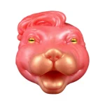 Nine-Tailed Fox Blowjob Fantasy Male Masturbator close-up of the textured liquid silicone canal