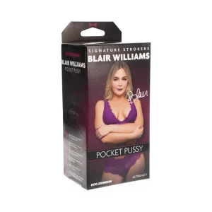 Signature Strokers Ultraskyn Pocket Pussy by Doc Johnson, compact stroker