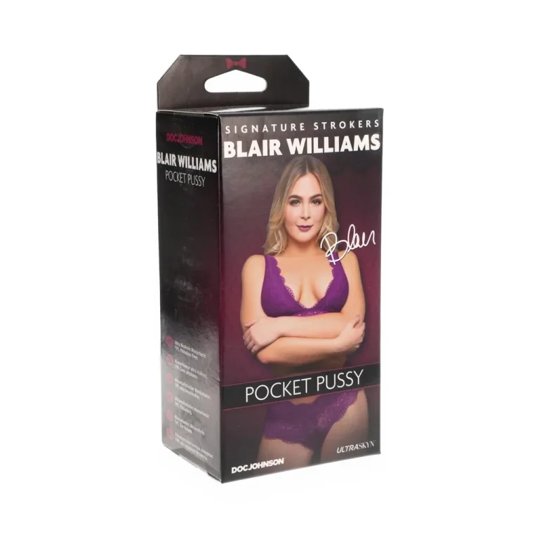 Signature Strokers Ultraskyn Pocket Pussy by Doc Johnson, compact stroker